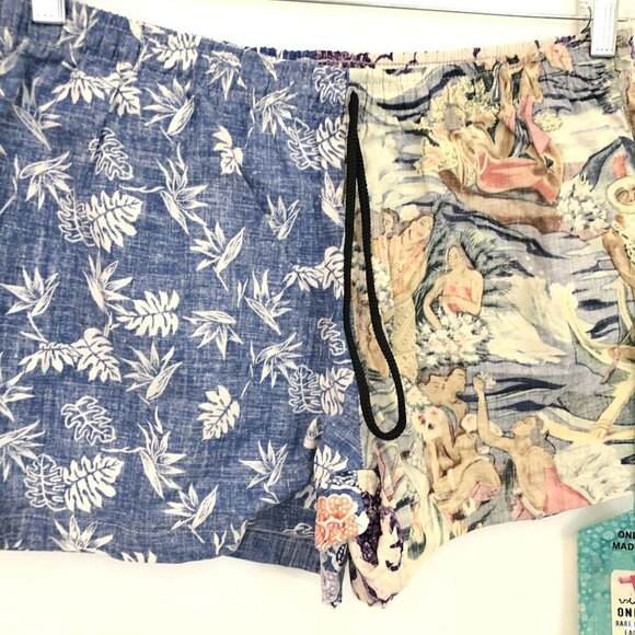 Without Walls Vintage Mix Size L One Of One Hoffman Print Shorts Limited - Picture 8 of 8